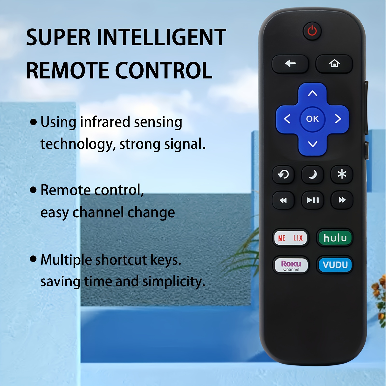 Control Remoto Mando De Reemplazo Para TCL Con Roku Programado Todos Los  Modelos