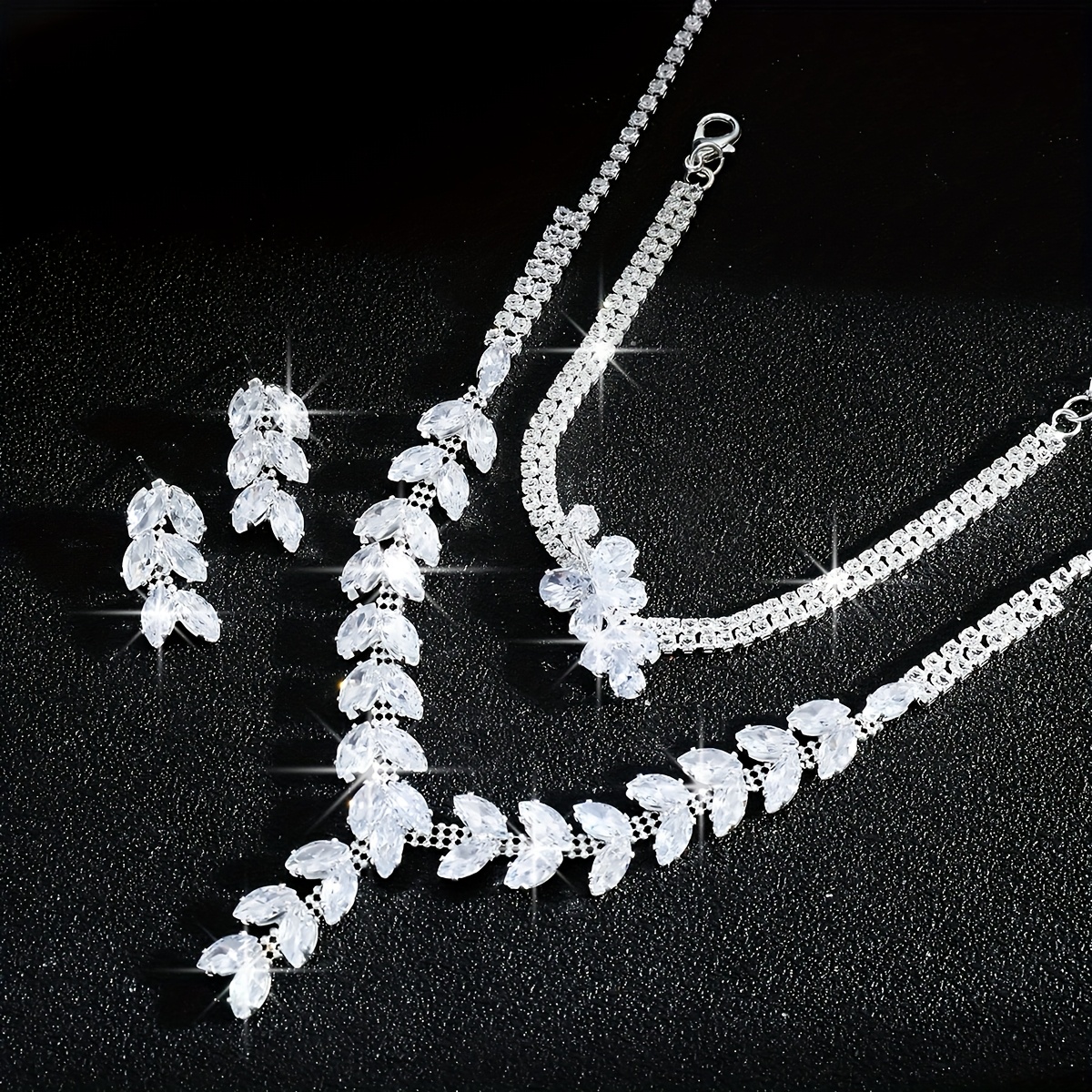 Elegant Wheat Ear Jewelry Set for Bride's Wedding