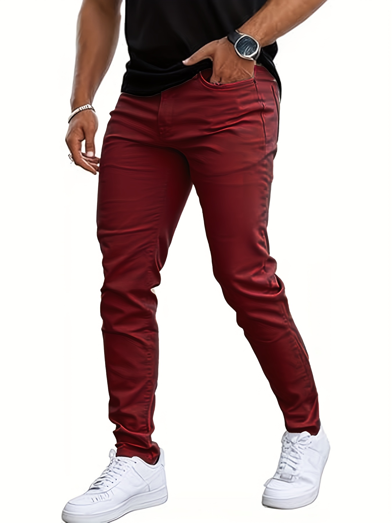 Men's Casual Slim-Fit Stretch Pants