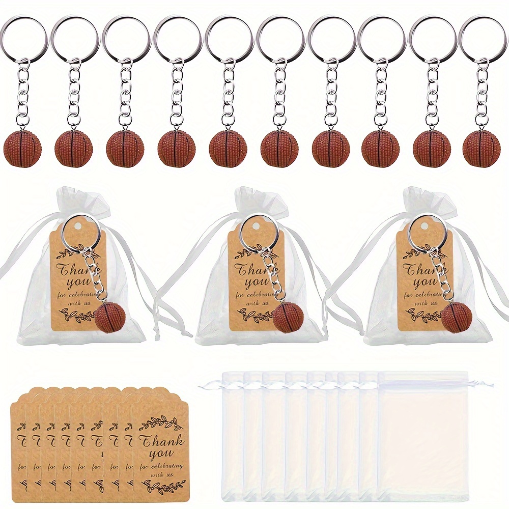 

30- Keychain Set – Includes 10 Textured Keyrings, 10 , 10 For , , – For Tailgating, &