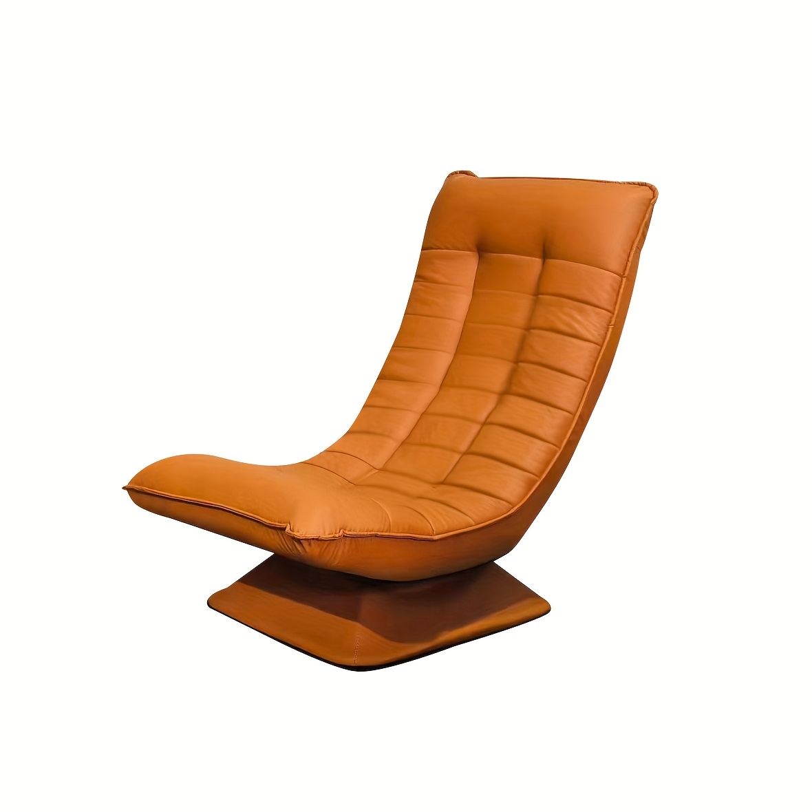 Rotatable Single Moon Chair - Manually Adjustable Chair with Soft Cushion, Easy to Assemble, Filled with Soft Non-Wood Lounge Chair, Suitable for Bedroom, Living Room, Balcony - Space-Saving Modern Decorative Chair