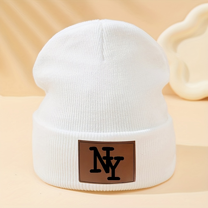 ny 1 unisex brimless hat teens autumn winter cold - Temu display picture 1