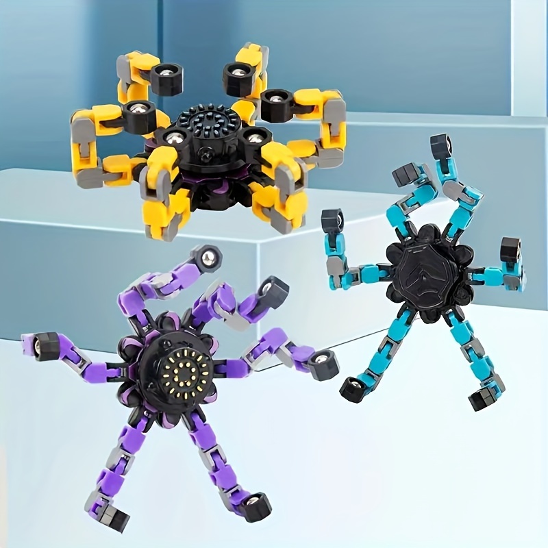 

3pcs Creative Fidget - Relax Mechanical Toys For 3-12, & Rotating Action, Assorted Colors