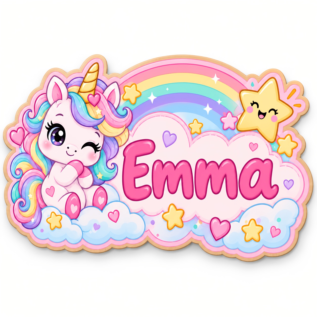 TEMU Personalized Wooden Door Sign/bedroom Name Plaque – 25cm Flat Printed Decoration, Customizable With Names Or Text . Available In Various Designs