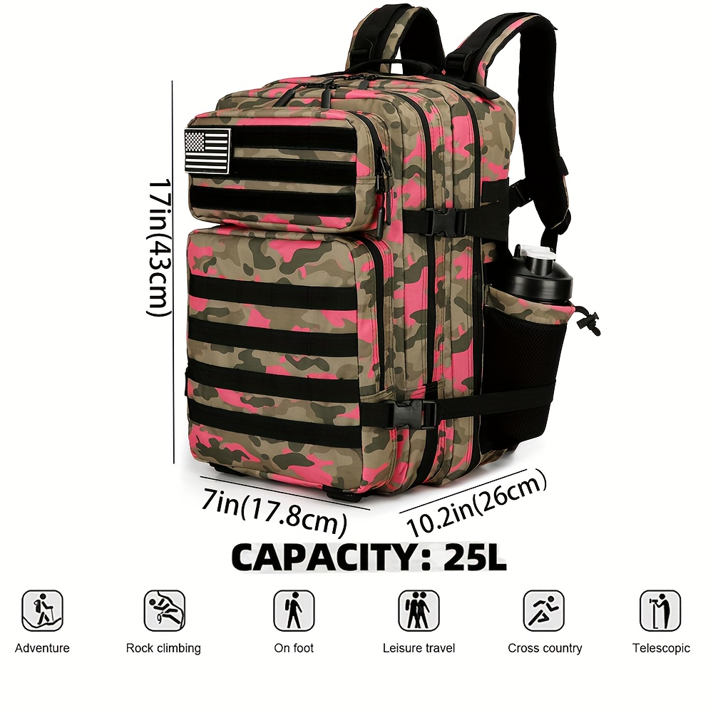 25l large day hiking backpack molle system heavy duty Temu