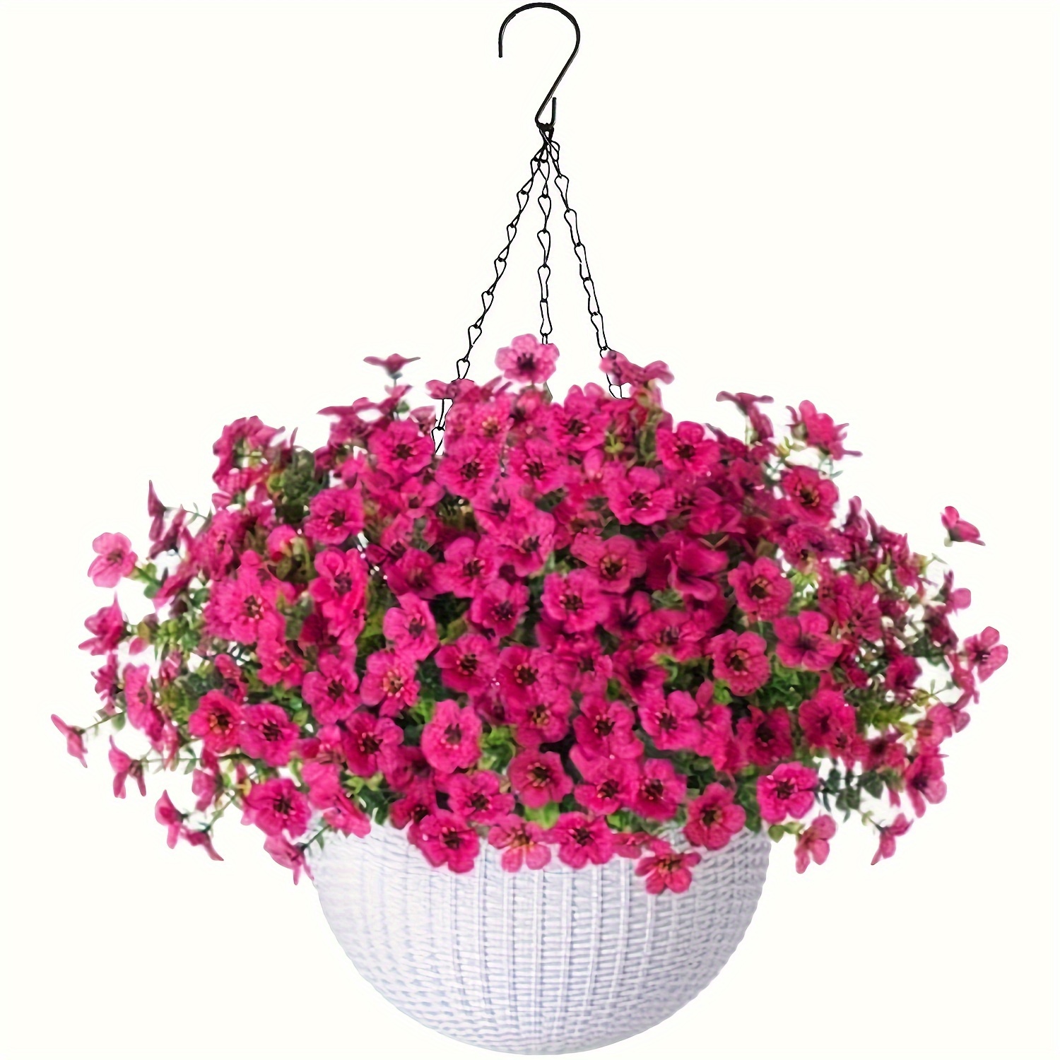 1 set artificial hanging flowers with baskets artificial flowers outdoor indoor patio lawn decoration artificial hanging plants for   room indoor   decoration spring summer graduation   decoration