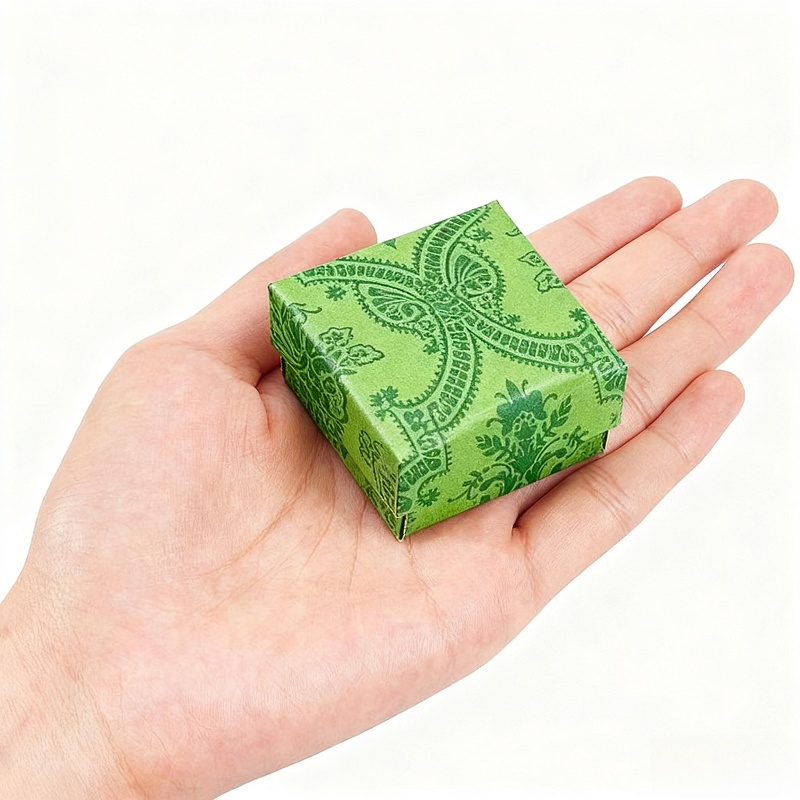 24pcs Elegant Green Ring Gift Box Set, Lightweight