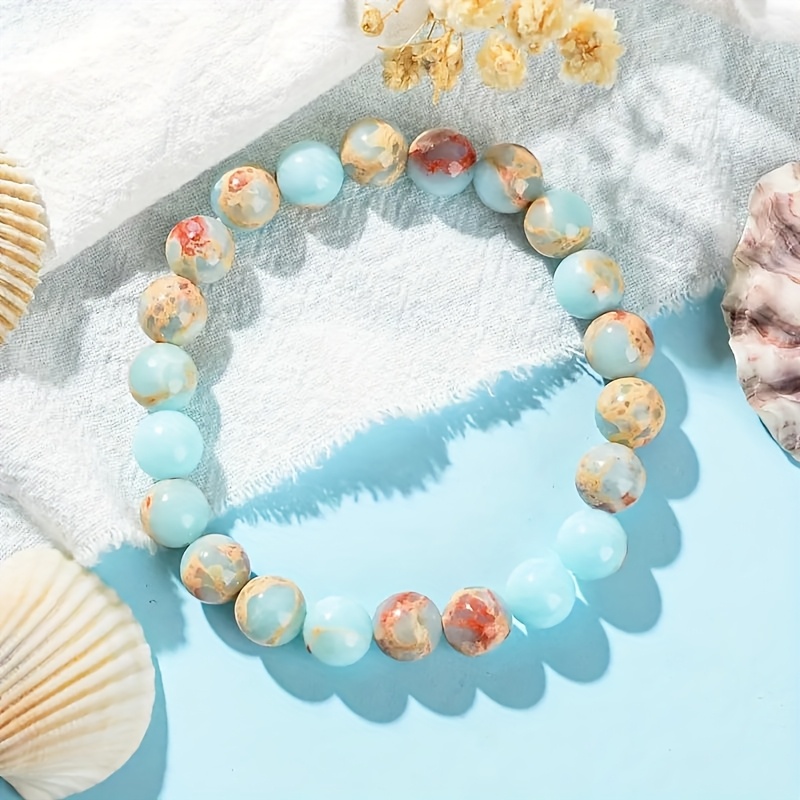 Elegant Beaded Bracelet, Charm For Love And Success, Perfect Gift For Women, Elastic Fashion Accessory Suitable For Daily Wear And Special Occasions, Bracelet Charm ( Color In Actual Product)