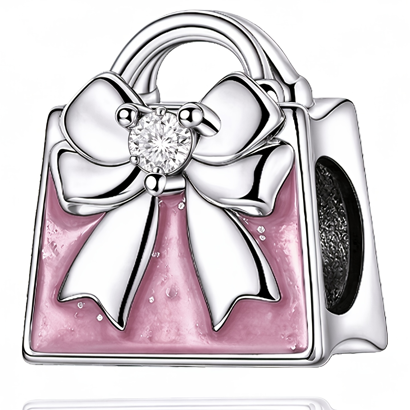 TEMU S925 Silver-plated Dream Handbag Charm, Stylish For Diy Bracelets, Bangles And Necklaces. Perfect Jewelry Accessory And Gift For Birthdays,