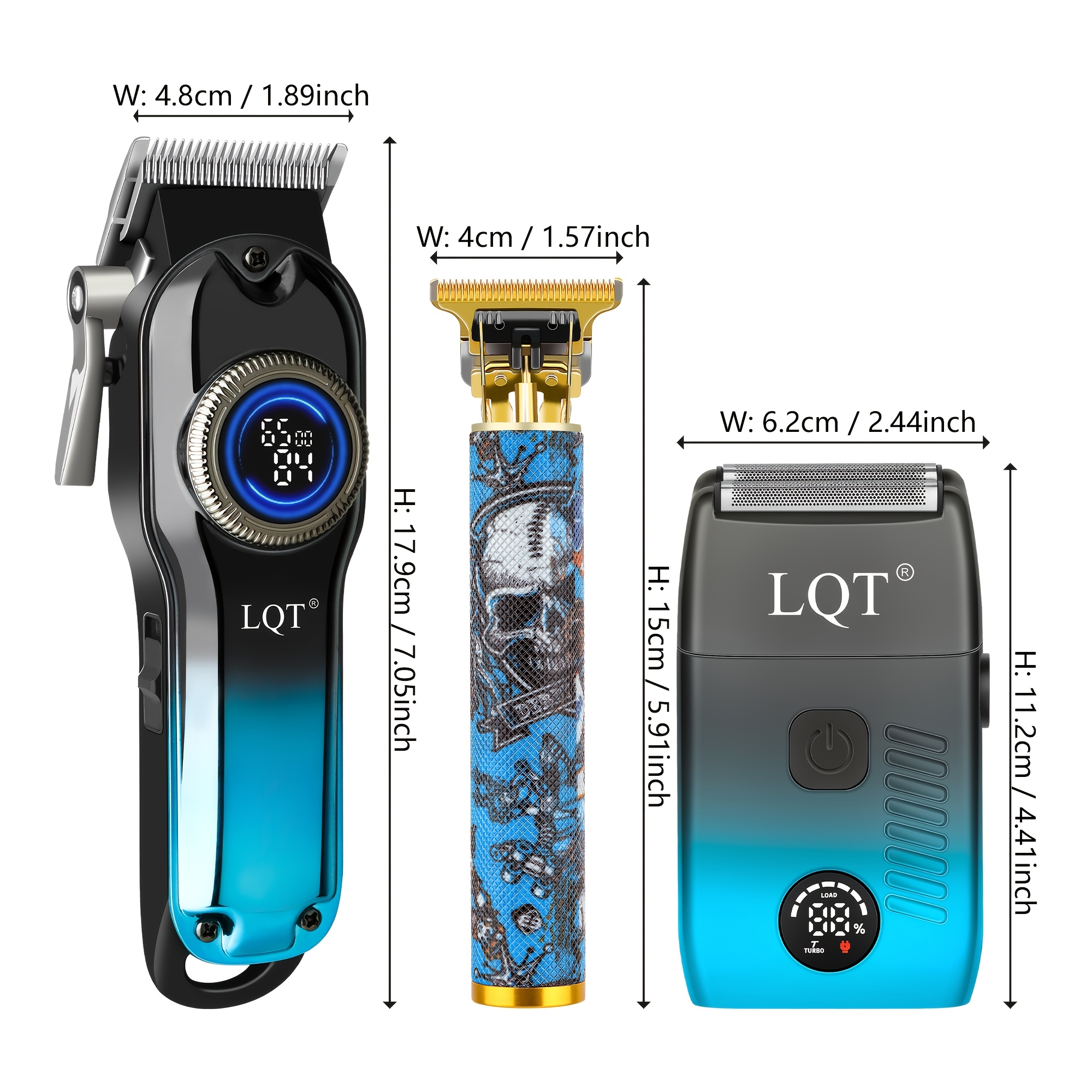 LQT 3-delige Elektrische Professionele Heren Tondeuse