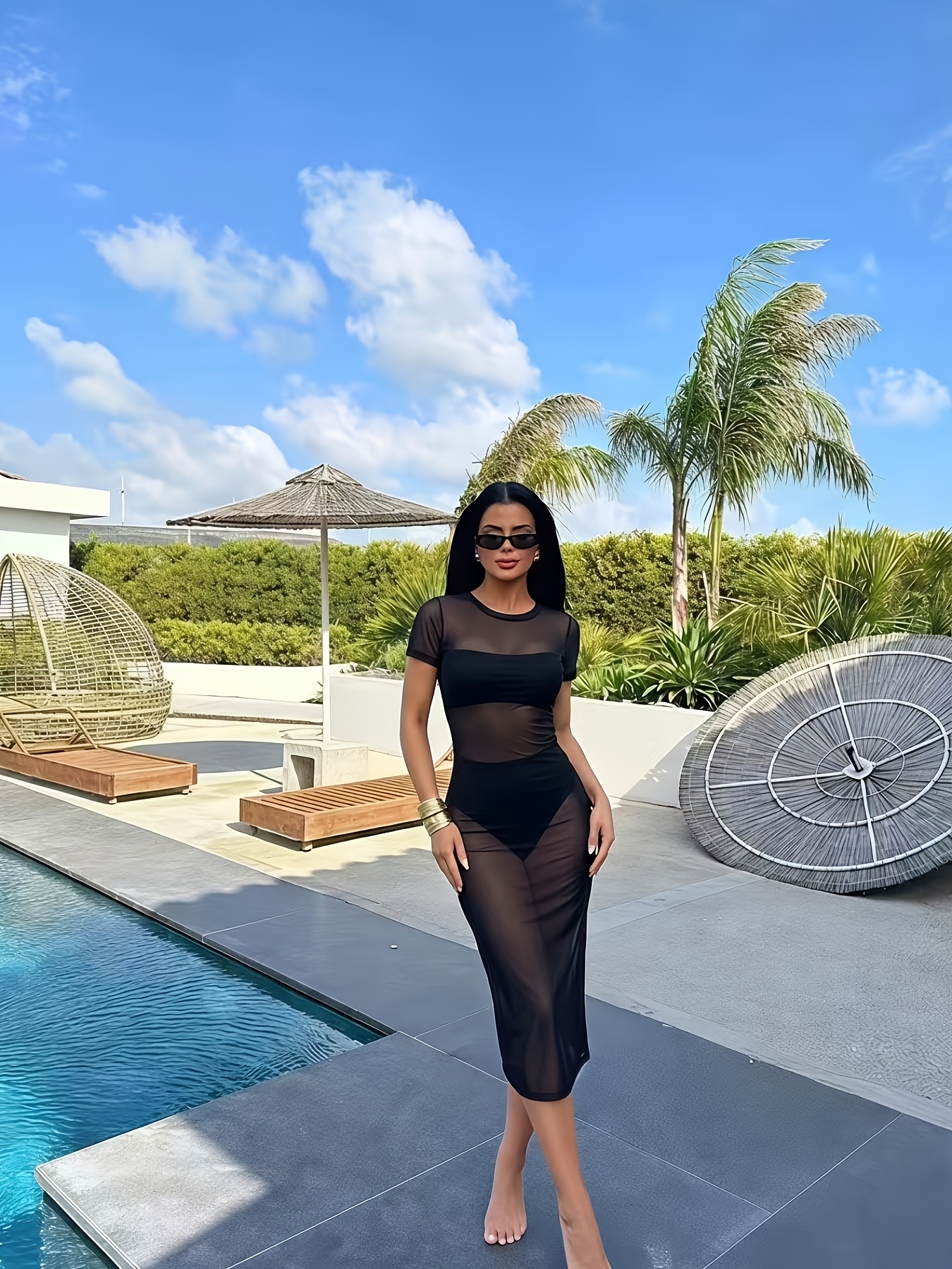 women see thru dress Fit Fully Yours Black Ava See-Thru Lace Bra 38K / Black such as the clutch and high heels Sliot Transparent Dress Sheer Dresses