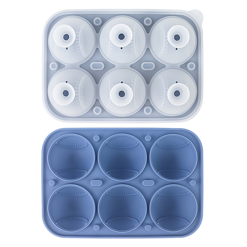 Baseball Sphere Ice Cube Mold 3D Large Baseball Silicone Mold