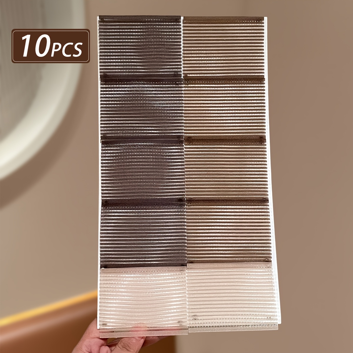TEMU 10pcs Lemon Love Women's Anti-slip Bang Stickers Suitable For Normal & Wavy Hair, Hold Bangs Holders For Flyaways, Instant Frizz, Suitable For