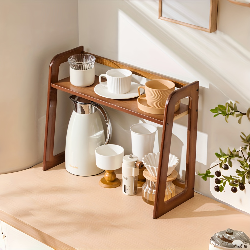 2 tier bamboo bookshelf storage shelf freestanding trapezoidal desktop with painted heavy duty suitable for office retail display bookcase desk   saving furniture no metal parts standing shelf