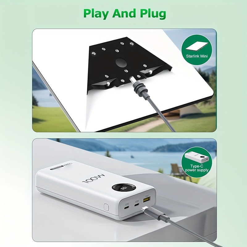 starlink mini usb c to power to 100w fast charging compatible with 65w pd durable usb type c extension cord in 2m 5m 10m 15m 23 delivery cable charging reliable power transfer Product details 4