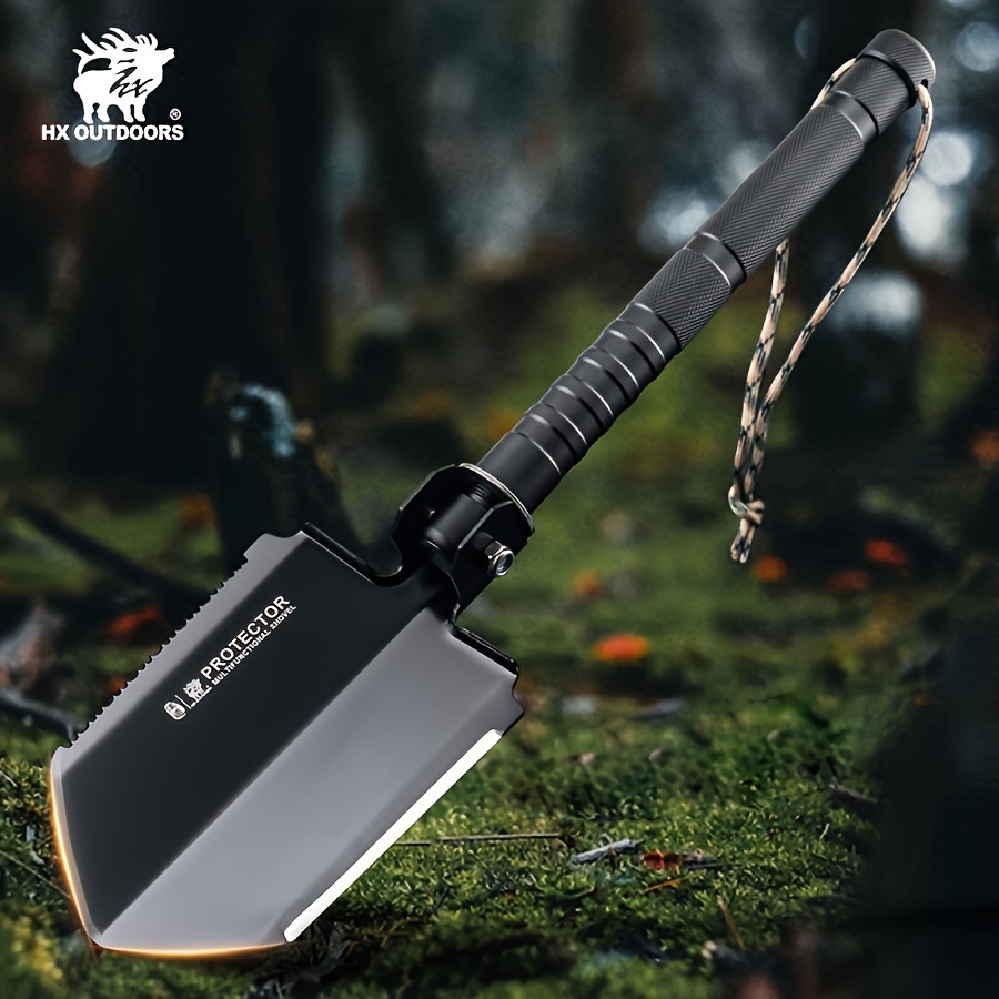 TEMU 1pcs, 's Shovel Folding Portable Emergency Rescue Fishing Flower Shovel Outdoor Shovel Outdoor Shovel Field Adventure Equipment, Gardening