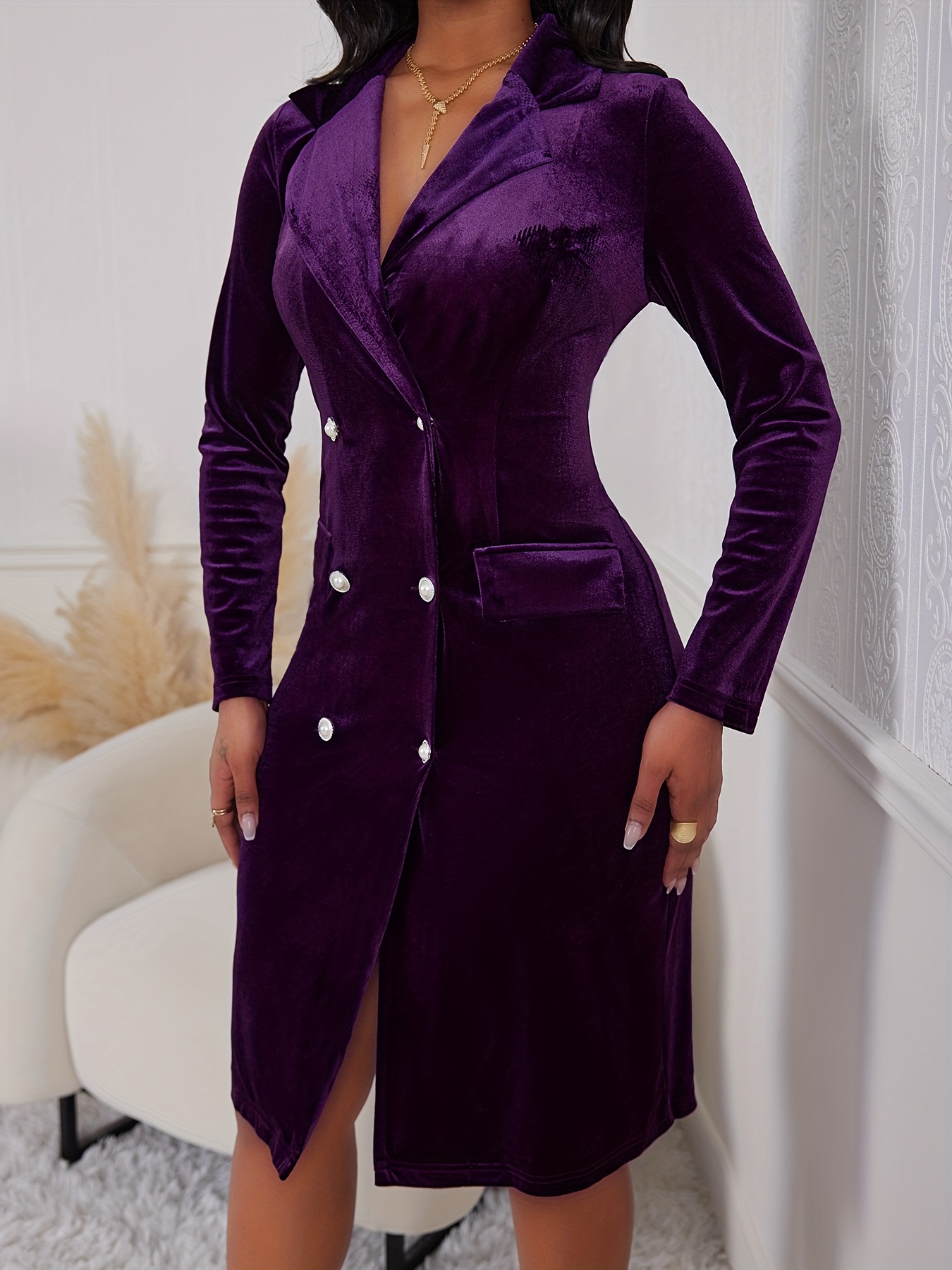 navy blue silk formal dress Mermaid Deep V Neck Satin Navy Blue Prom Dress with Appliques PSK557 US12 / Custom Color main image 1