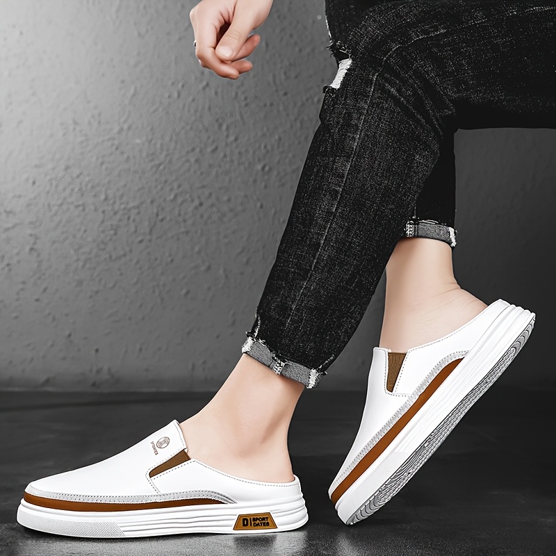 mens breathable solid color casual sports shoes summer round toe slip     outdoor   camping and casual attire outdoor leisure shoes slip   shoe details 7