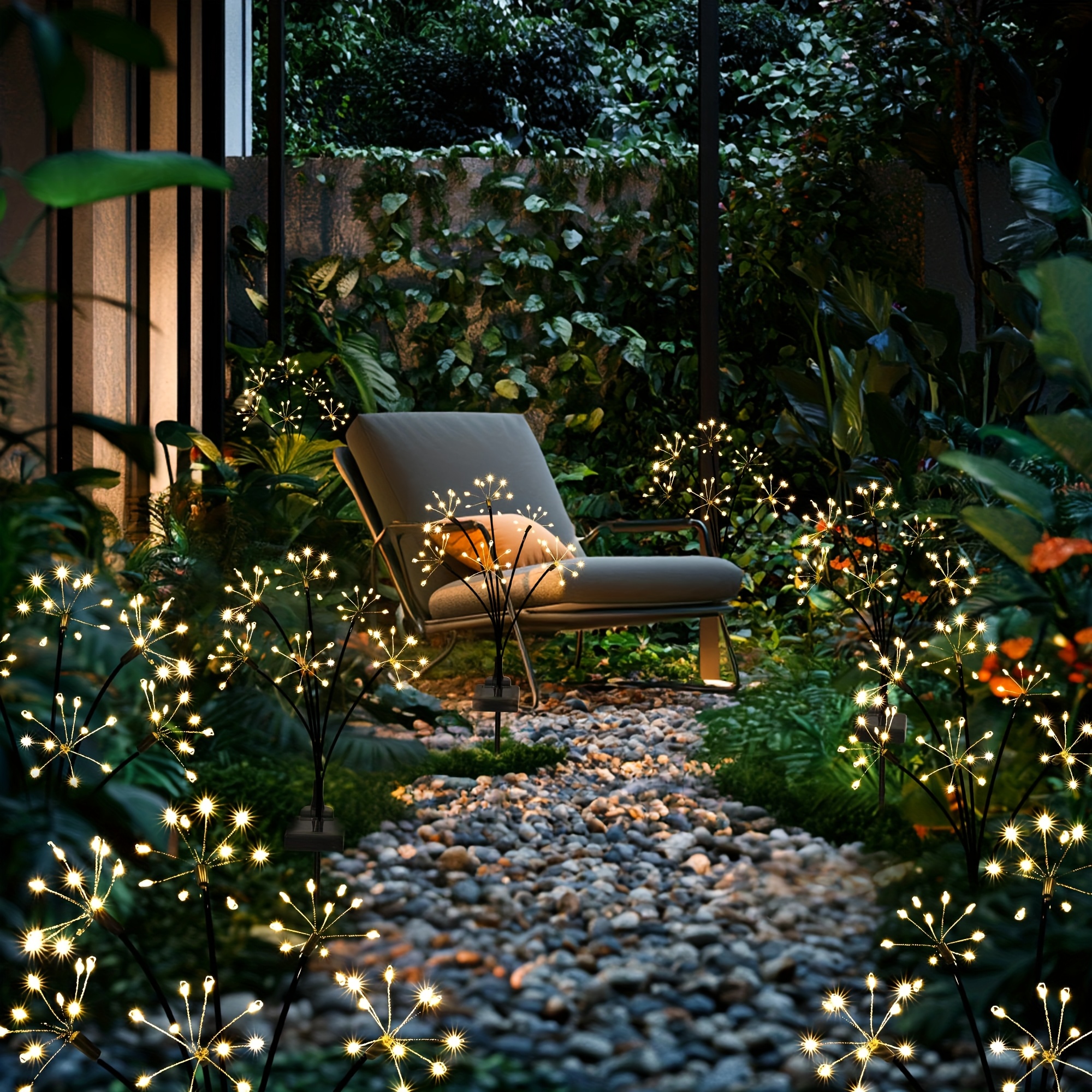 solar firework light solar garden lights with 8 lighting   ip65 waterproof lighted holiday displays christmas halloween garden decor for lawn patio   party camping decoration solar garden ornaments christmas light   christmas decorations solar light with panel garden solar light halloween   garden decor solar light garden pathway lighting patio accent lighting firework solar light holiday solar display Product details 0