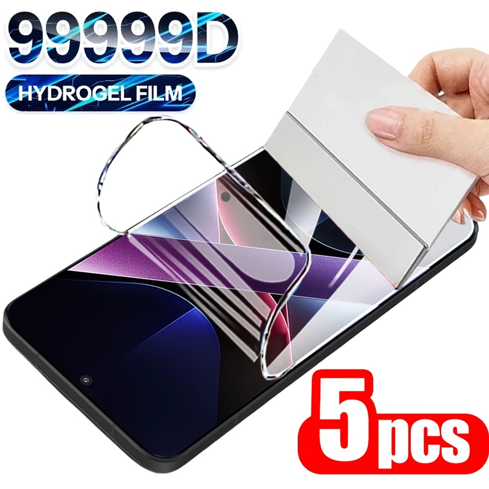 5 buc. folie protectoră HD din hydrogel pentru SamSung Galaxy S23, S24, S25 Ultra Plus, S21, S20 FE, S22+, S10, S10+, S23+, Note 20 Ultra 10 Plus, folie ecran moale, compatibilă cu recunoașterea amprentei, rezistentă la zgârieturi și urme de degete, acoperire completă