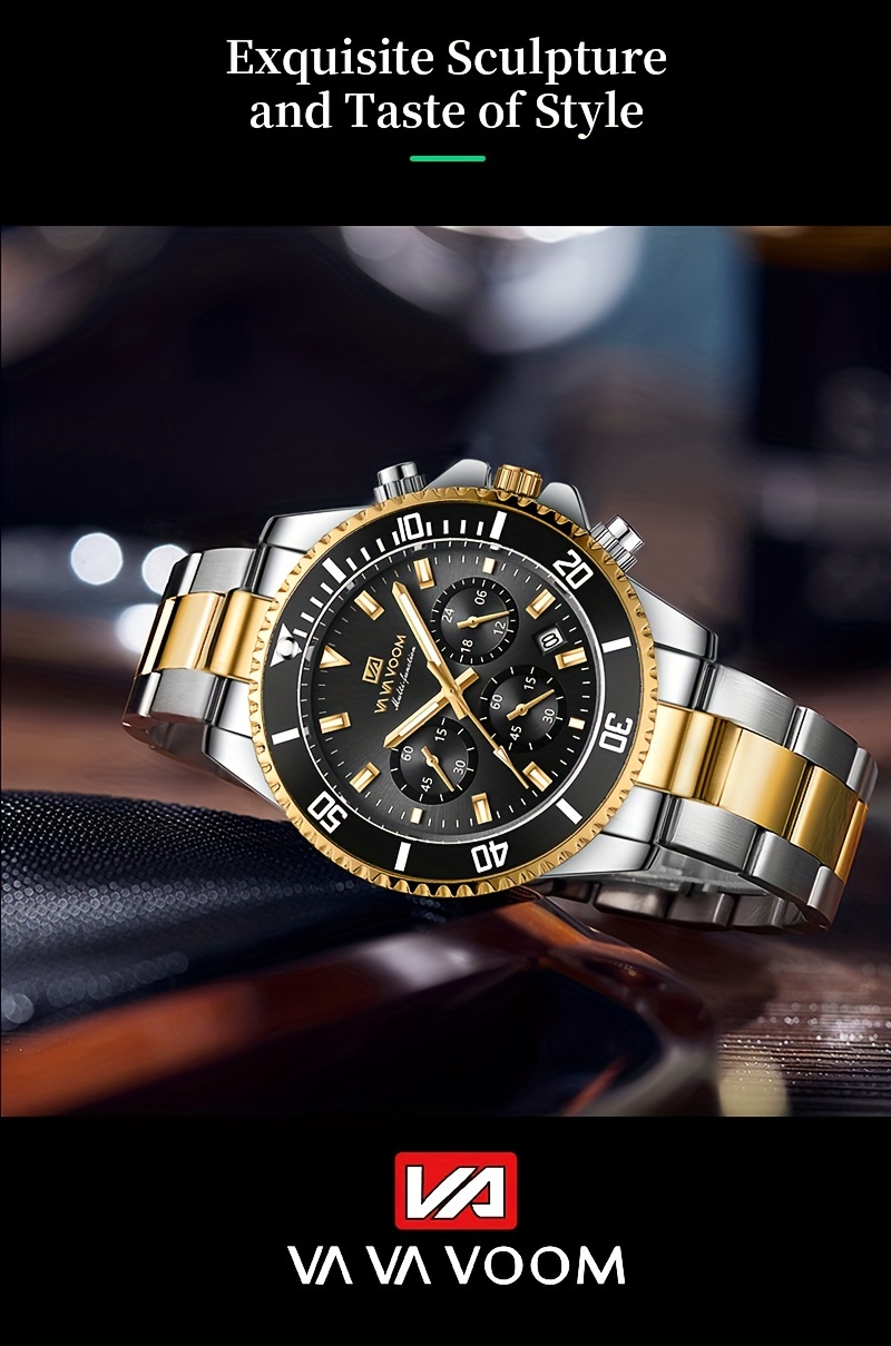 colorful sports watch with 3d large dial and multifunctional timing stainless steel strap suitable for daily casual   outdoor sports and other occasions to wear a gift details 4
