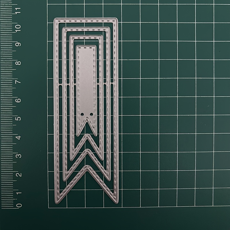 TEMU 1pc Bookmark Label Tags Cutting Dies For Card Making, Father's Day Collections Projects Embossing Template Stencils Frame Background Die Cuts,