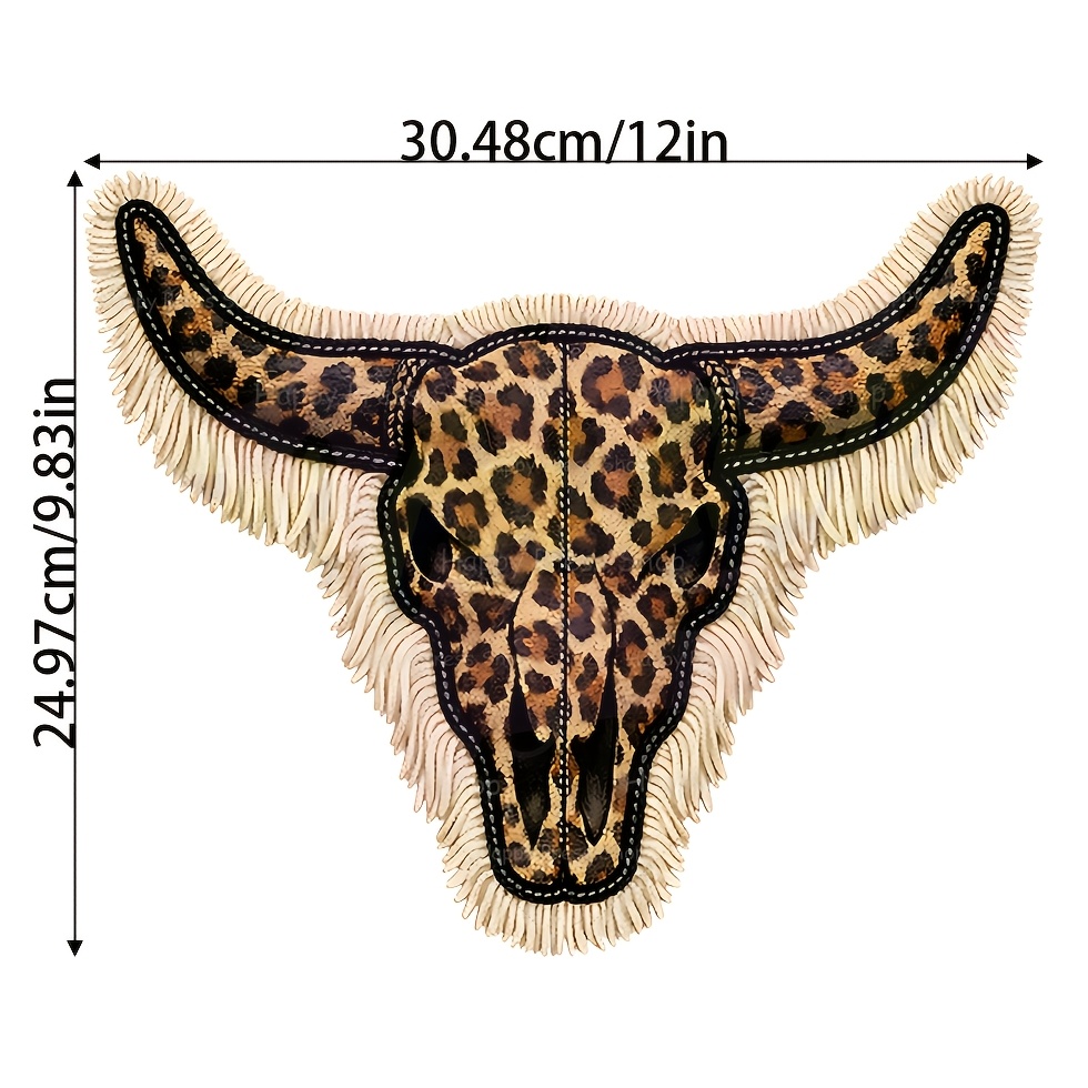 TEMU 3pcs 2d Flat Leopard Patch, Fashion Western Style, Girly Country Style Heat Sublimation, Preppy Leopard Iron-on Transfer Patch, Clothing