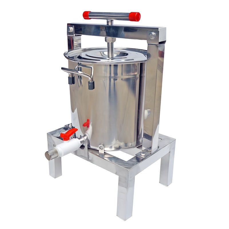 stainless steel manual honey fruit presser with   and filter durable beekeeping tool for squeezing   milk no batteries required ideal for vegetables fruits honey extracting