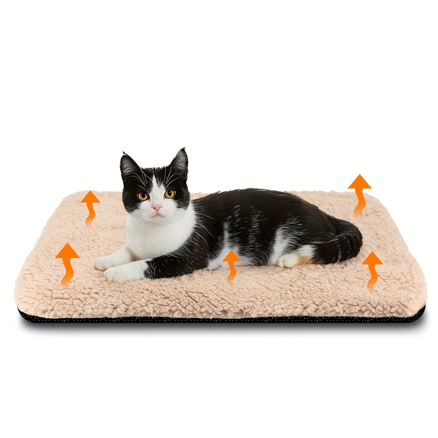 TEMU 1pc Cozy Pet Bed, -warming Dog Mat - , Removable And Bottom, Suitable For /outdoor To And