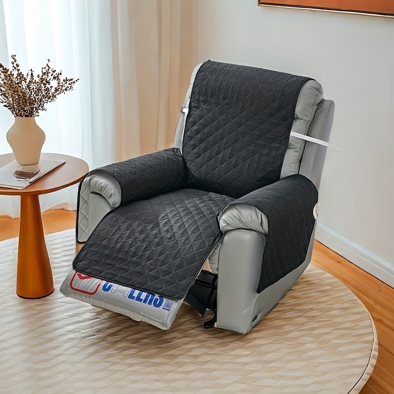 Image of 1pc Of Dust-proof Pet Checkered Recliner Cushion Sofa Cushion For The Living Room Anti-slip Furniture Pad For Pet Dogs And Cats, For Home Decoration Room