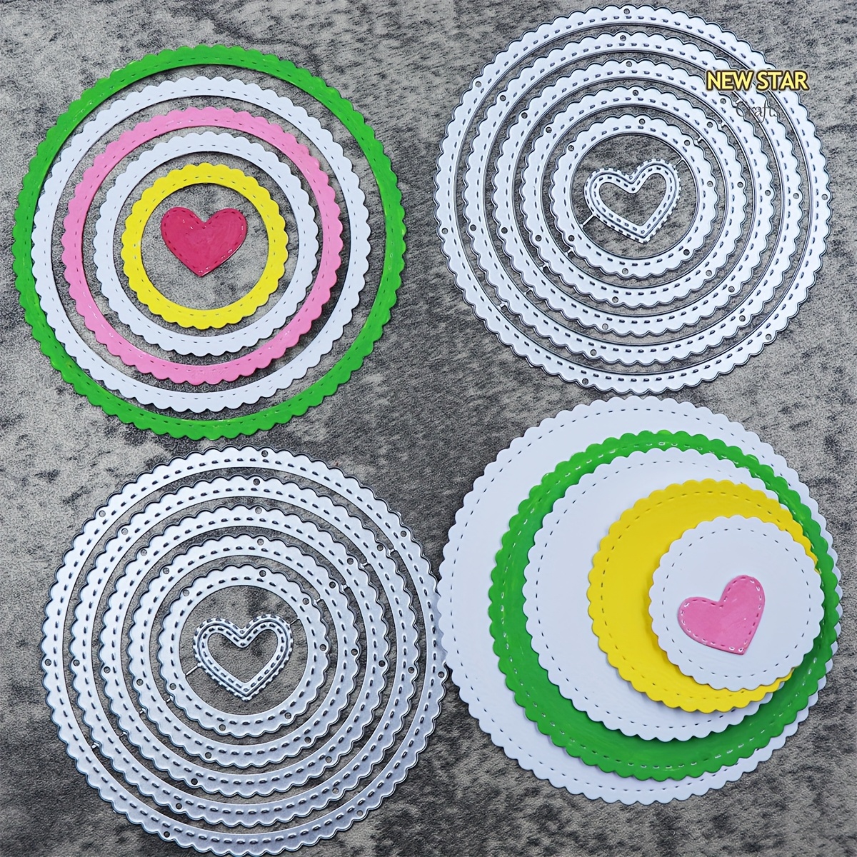 Matrice Découpe Bordure Dentelle Métal - Pour Scrapbooking, Cartes, Invitations - DIY Papier 14.3x4 Cm