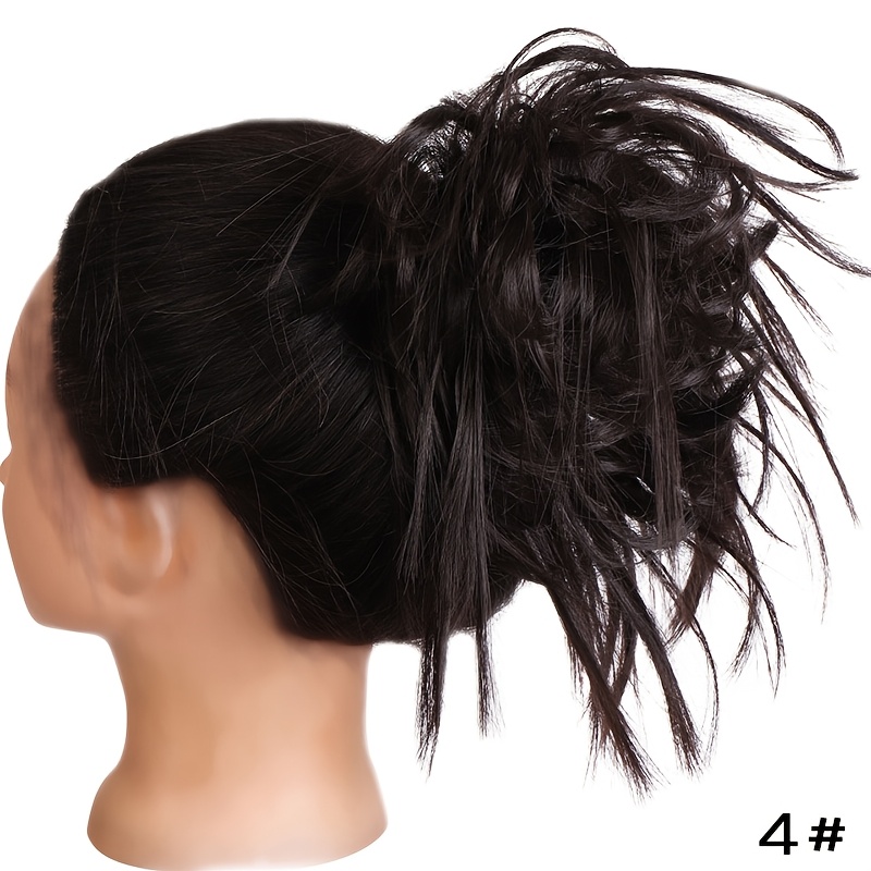 TEMU Hair Piece Messy Hair Bun Scrunchies Ponytail Extension Hairpiece Synthetic Pony Tails Hair Extensions Hairpiece For Women And Hair Halloween Christmas