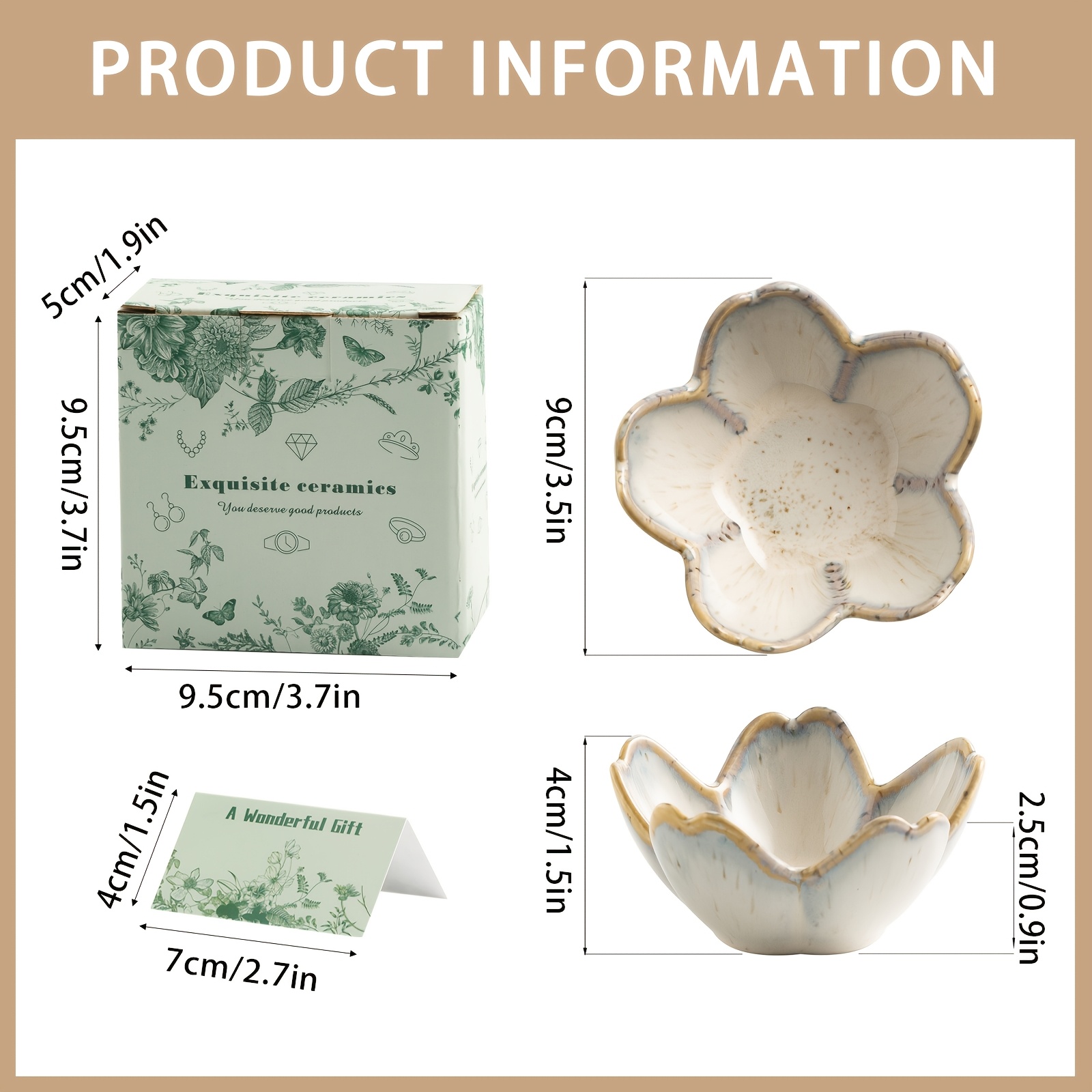 TEMU Plateau à bijoux en céramique 1 pièce pour femme - Porte-bagues/porte- élégant de fleur et organisateur de avec plateau de table texturé,