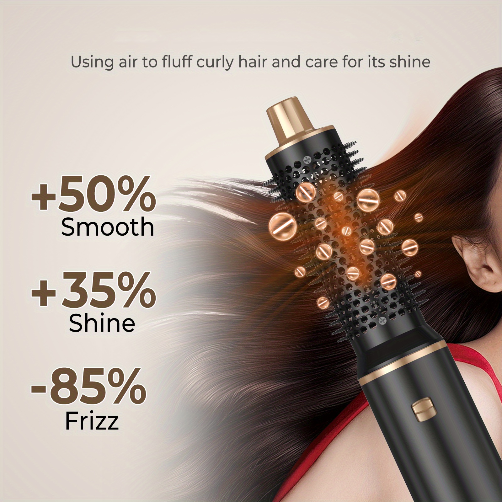 multifunction air styler hot air brush hair dryer brush Temu Qatar