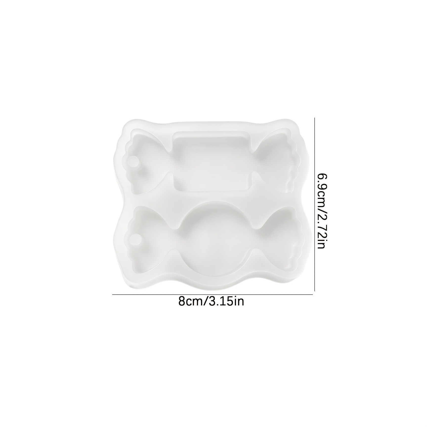TEMU Stampo in silicone resina, 2-in-1 - Stampo in silicone per ciondoli a forma, minimalista - Stampo in resina epossidica a forma, decorazioni per