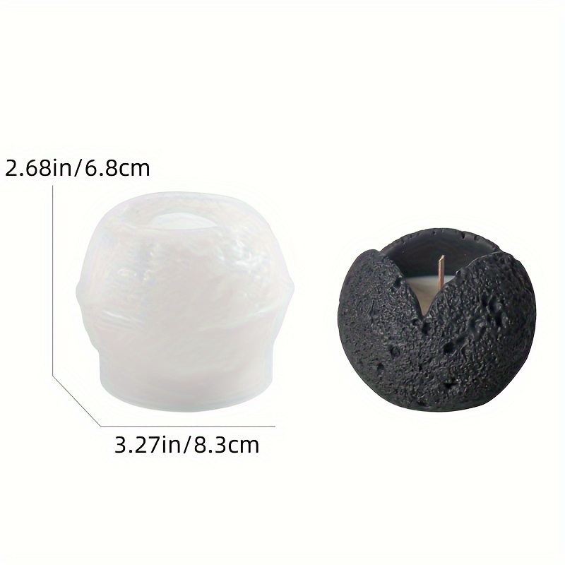 Candle Cup Meteorite Silicone Resin Mold Fireless Crystal Fragrance Indoor Long-lasting With Hand Gift Container Cold Mountain Series