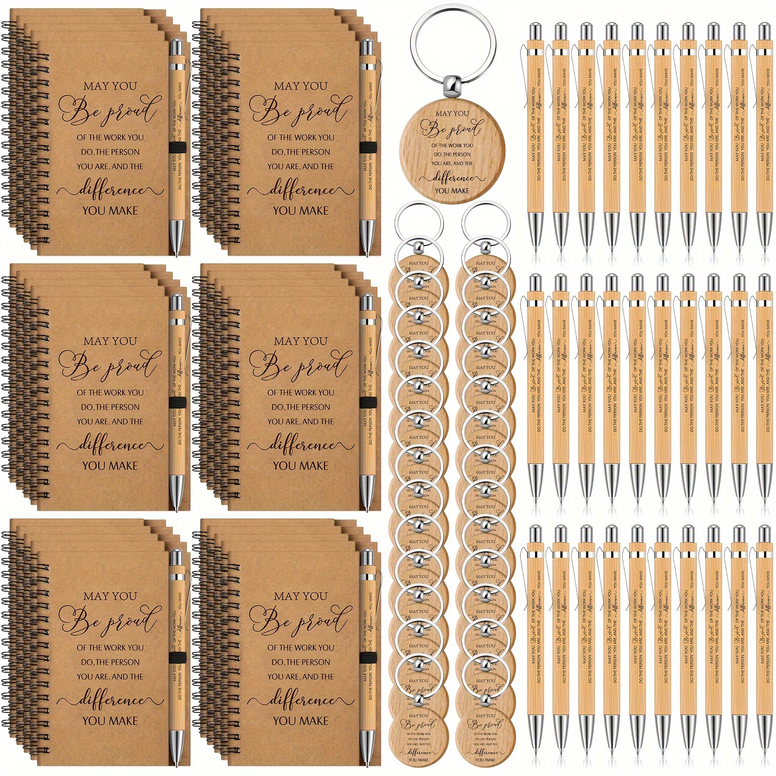 Wesiti 20 Pcs Teacher Appreciation Gifts Set 5 Pairs Funny Teacher Socks 5 Teacher Gifts Makeup Bags 5 Inspirational Notepads With 5 Teacher Keychain Thank You Gift For Women Graduation Teacher's Day