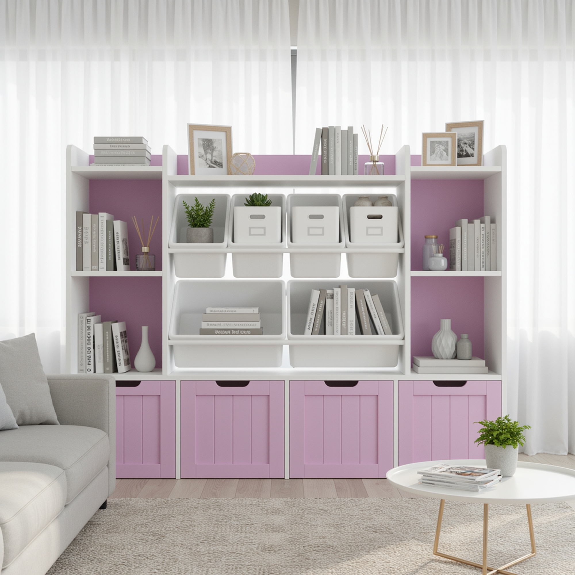 Kealive Chest of Drawers with 6 Removable Boxes