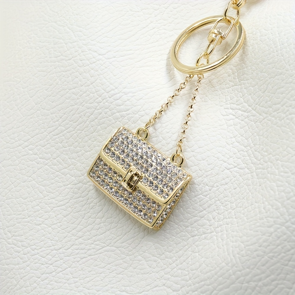 TEMU European And American Popular Bag Decoration Elements Women's Fashion Bag Key Chain Cute Three-dimensional Small Bag Shape Car Key Chain Small