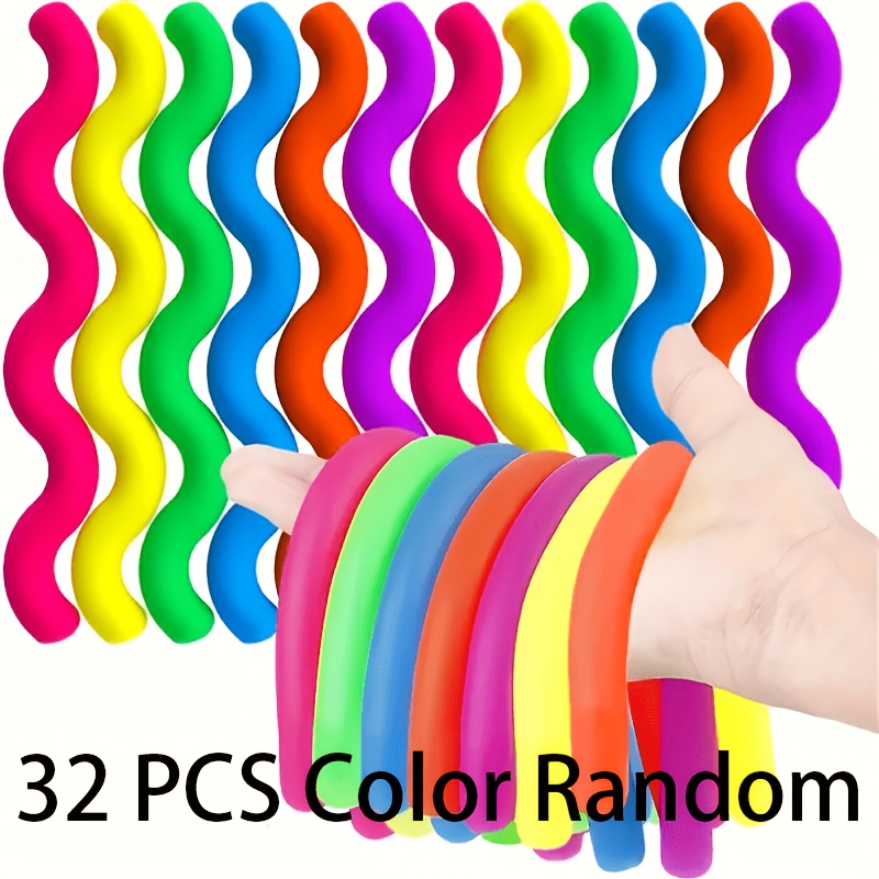 TEMU Multi-item Party Favor Packs, 32pcs Designed Macaron Colored Simulated Noodles, Suitable For Children's Birthday Gifts, Party Supplies,