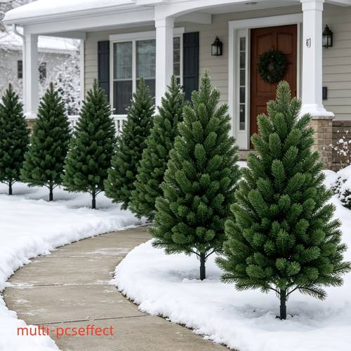 2pcs large artificial pine trees with stakes trees for cleaning non fading suitable for living room closet garden wall corners bedroom balcony decoration ideal for christmas halloween holiday parties
