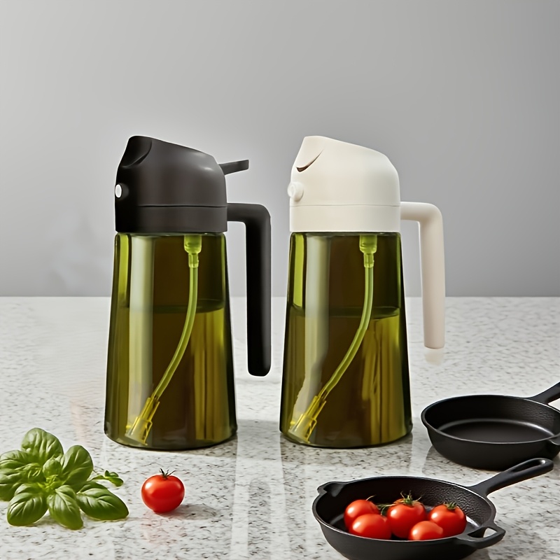TEMU Set Of 2, Dark Sprayer For Cooking, 16 Oz/470 Ml Food-safe Oil Dispenser, Suitable For Air Frying, Outdoor Grilling, And Salads | Contemporary