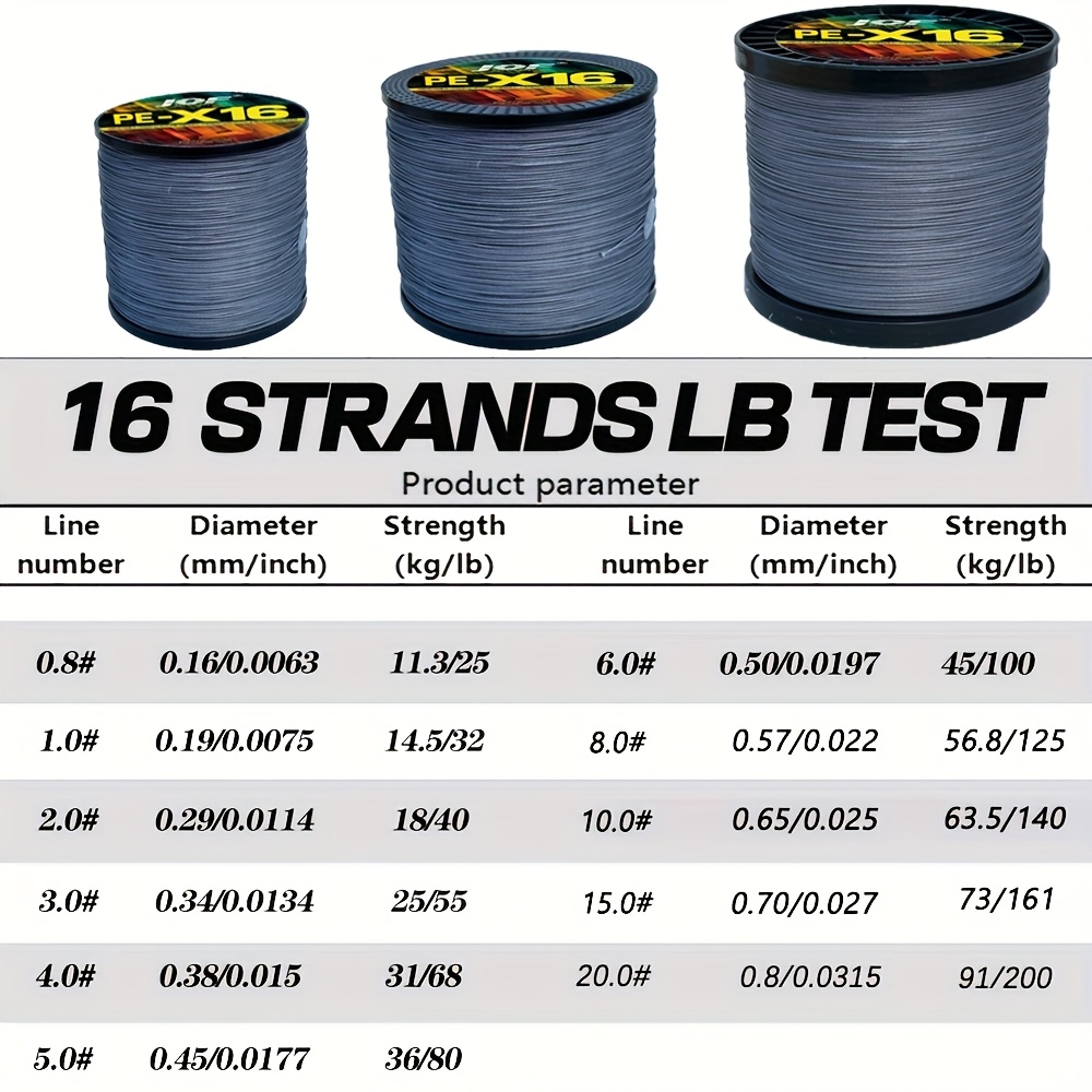x16 pe braided fishing line diameter 0 16mm 0 8mm 500m - Temu