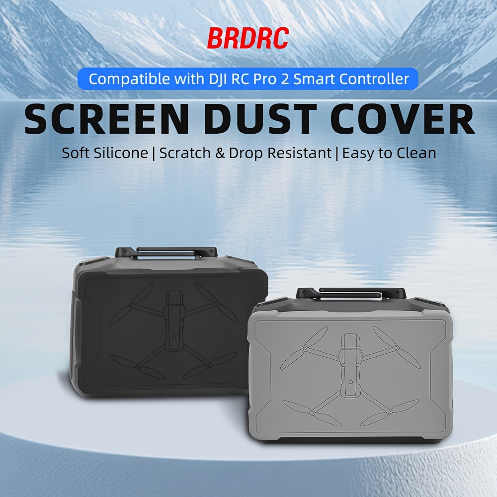 2pcs silicone case screen protector and dust cover set for dji   4 pro  2 remote control     Product details 0