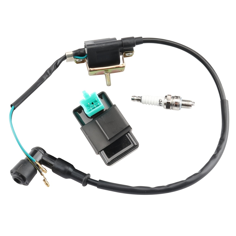 TEMU Motorcycle Ac Cdi Lgnition Coil Spark Plug Voltage Regulator For 50cc 90cc 70cc 110cc 125cc Scooter Moped Go Kart Dirt Bike Atv