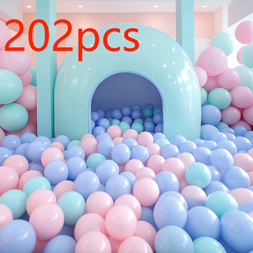 Image of 202pcs Non-toxic Pit Balls Suitable For Ball Pits, Swimming Pools, Indoor Playrooms - For, Birthday Party Decorations, Swimming Lessons (birthday Party Decor)
