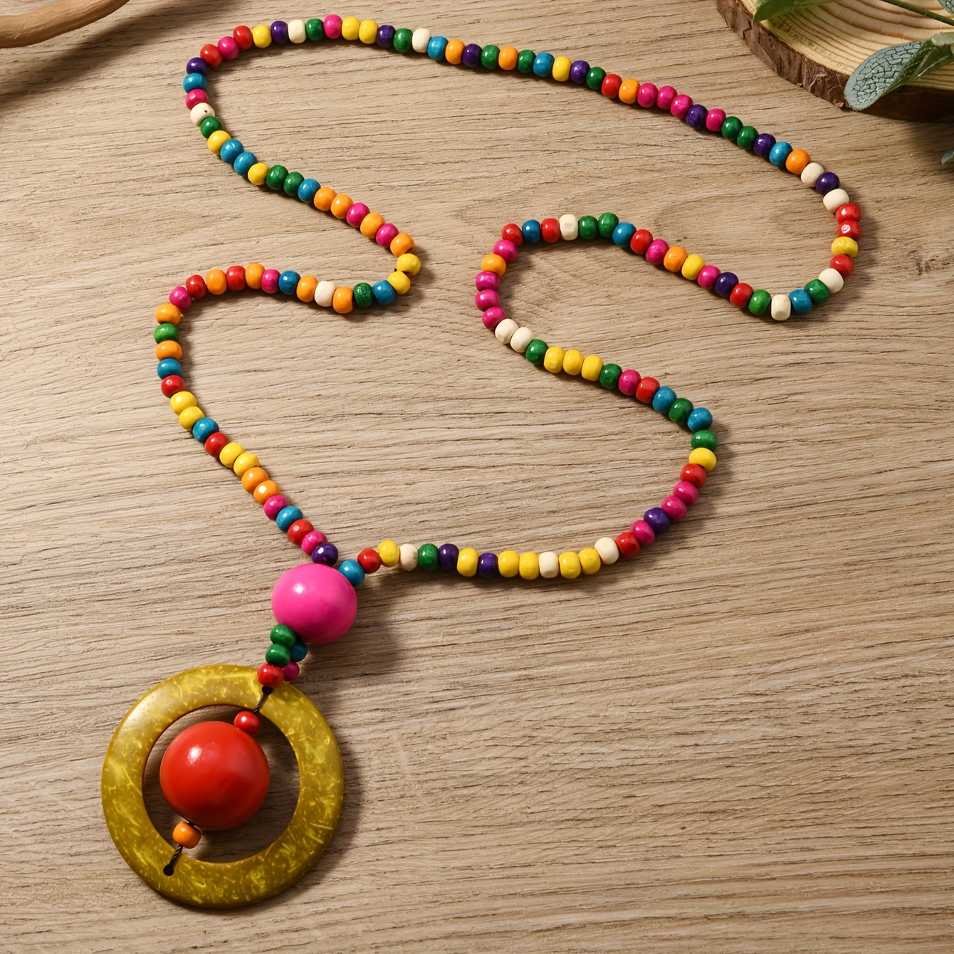 Image of 2024 New Bohemian European And Ethnic Style Fashionable Versatile Handmade Long Beaded Necklace