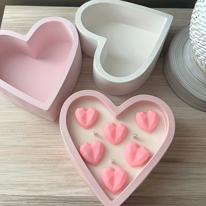 

Diy Silicone Mold Heart Shaped Flower Pot Mold Heart Shaped Candle Cup Mold Use Our Versatile, Reusable Silicone Molds To Handmade Decorations And Gifts - Epoxy Resin, Plaster And Cement