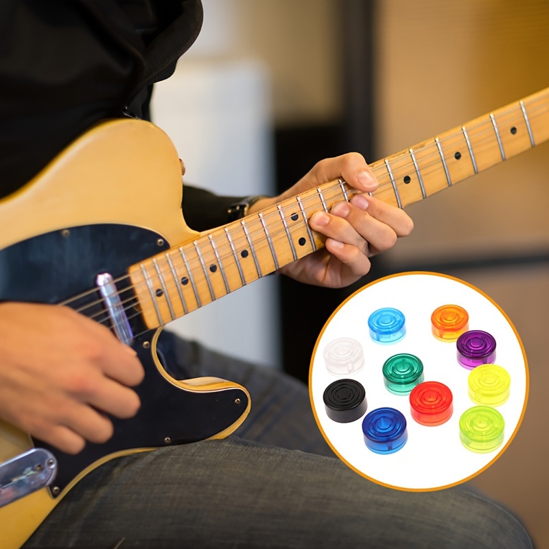10 Pcs Guitar Pedal Knob Protective Cover Plastic Effect Caps Spikes Secure Instrument Parts Music Tool