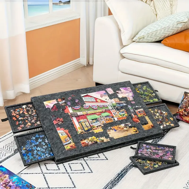 Tapis De Puzzle 1000 Pièces, Tapis De Rangement Pour Puzzle 32 X Tapis De Puzzle 1000 Pièces, Tapis De Rangement Pour Puzzle 32 X